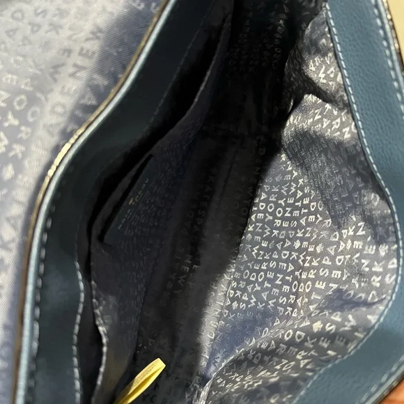 Kate Spade New York Blue Kailey Patterson Drive Leather Crossbody Purse NWOT - Picture 9 of 13